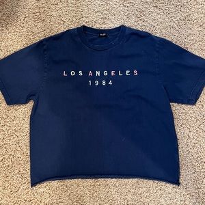 Brandy Melville - Navy Blue - “Los Angeles” - Box Tee